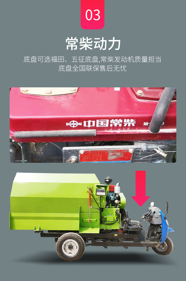 Five way mixing and spreading machine for mixing and spreading, self-propelled feeding truck for beef cattle, customized throwing truck for cattle breeding