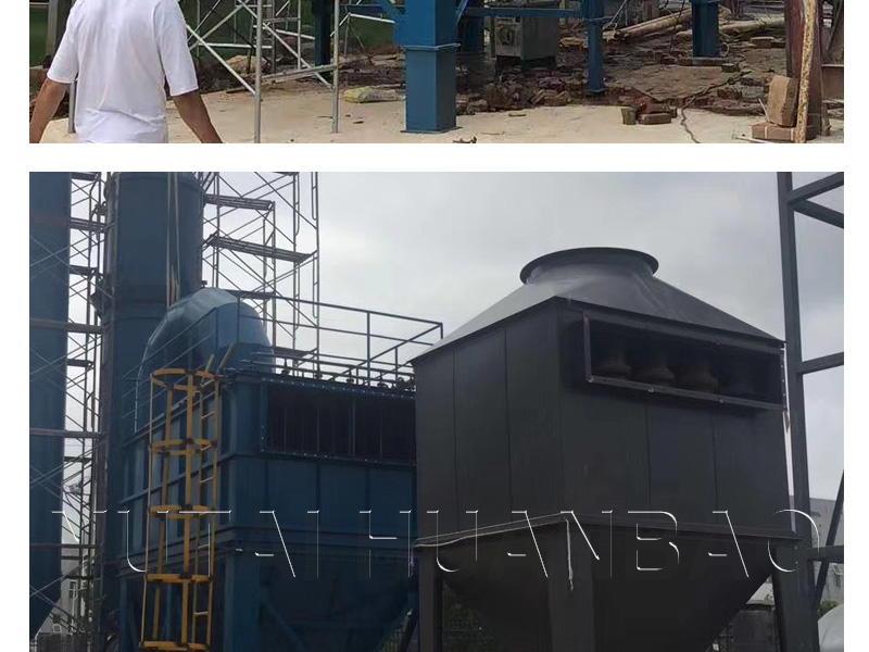 Ceramic multi tube cyclone dust collector, cast iron, cyclone suitable for high-temperature flue gas in boilers