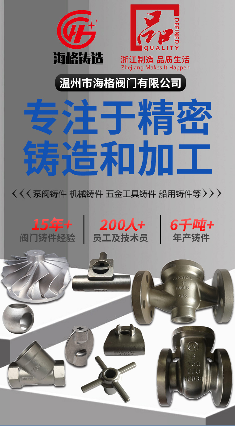 Haige stainless steel control valve blank precision casting alloy steel precision casting low temperature wax casting CF8