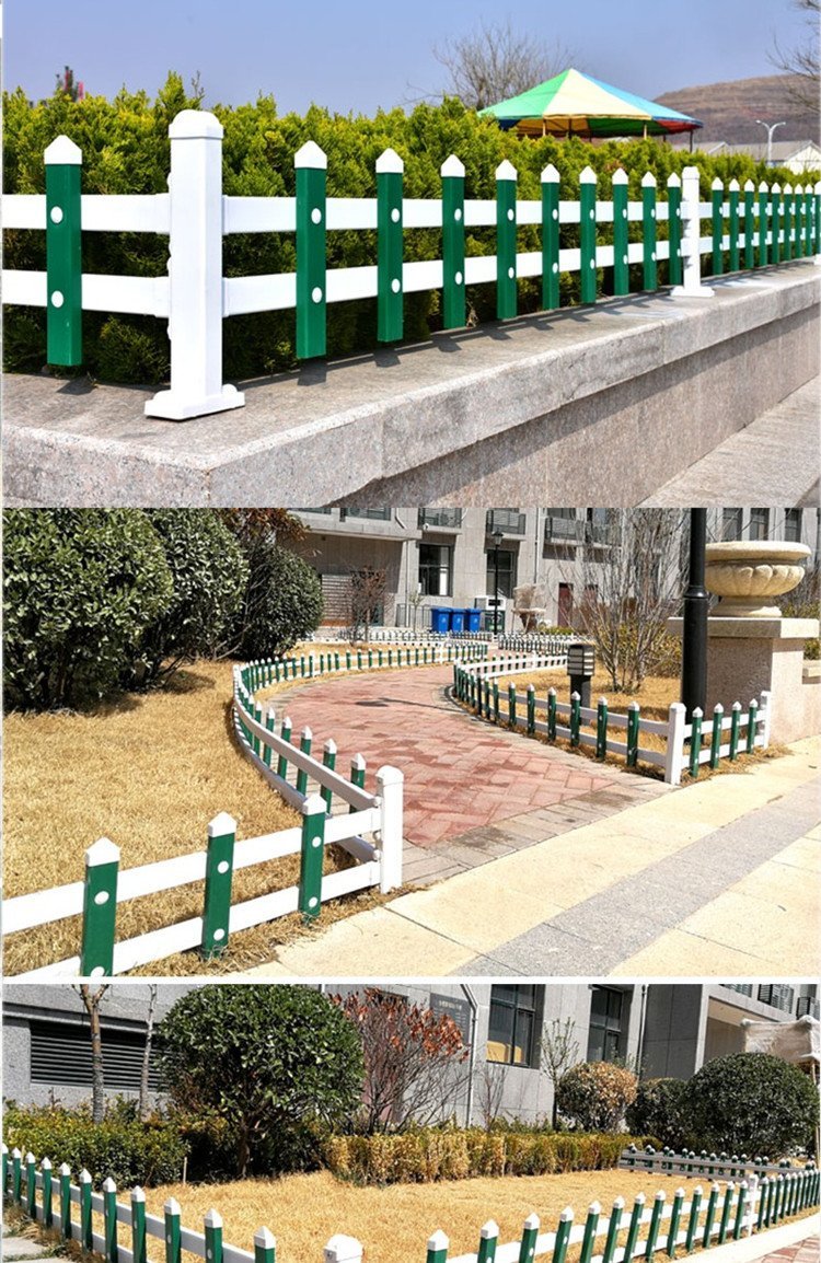 Lawn Guardrail PVC Lawn Guardrail Price Lawn Guardrail Plastic Steel Lawn Guardrail Price Ruishuo