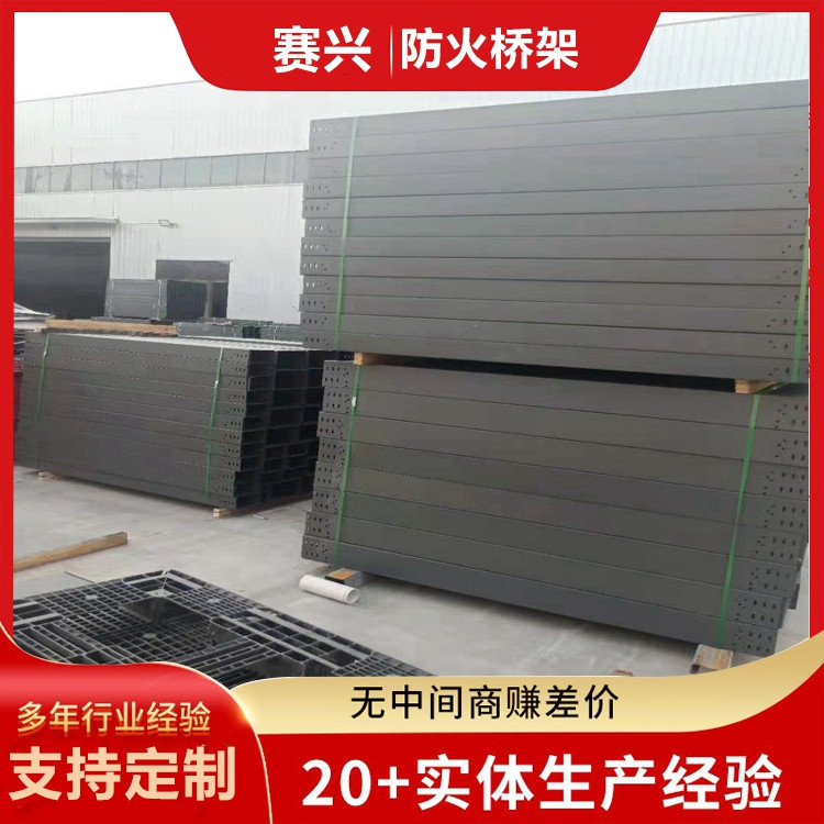 100*50mm 防火梯式电缆桥架 防腐阻燃 可定制型号 赛兴