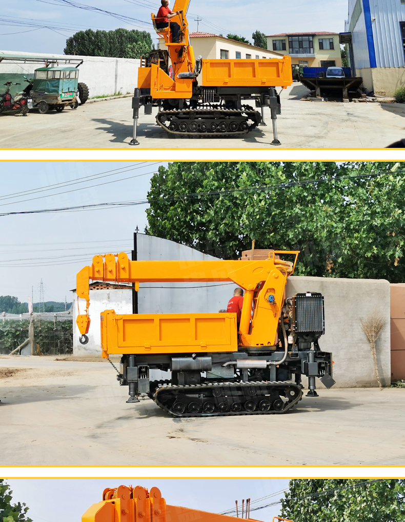 Customized Crawler Mounted Crane for Wetland Mud Land All Terrain Small Crane Crawler Crane