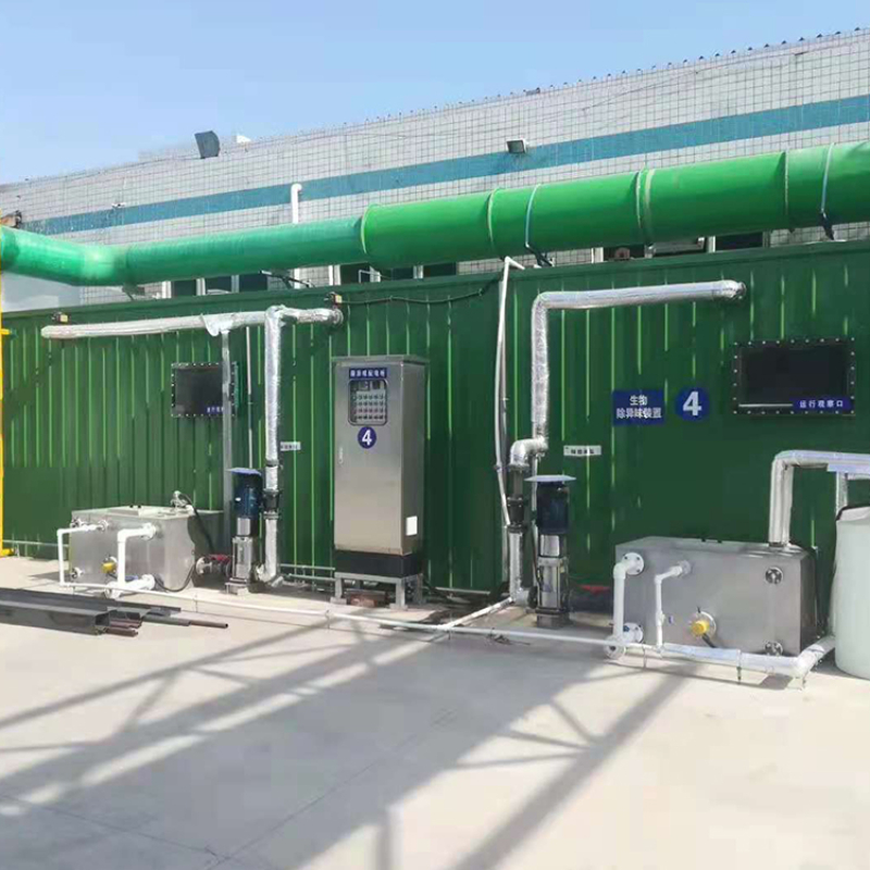 The biological deodorization tower is suitable for the treatment of medical waste gas in garbage treatment plants, sewage treatment plants, slaughterhouses, etc