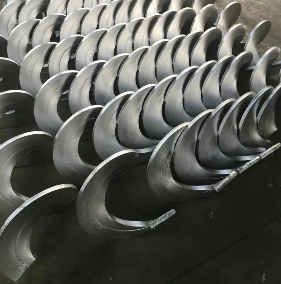 304201 stainless steel spiral blades, manganese carbon welding, conveying, twisting, wear-resistant, customized feeding