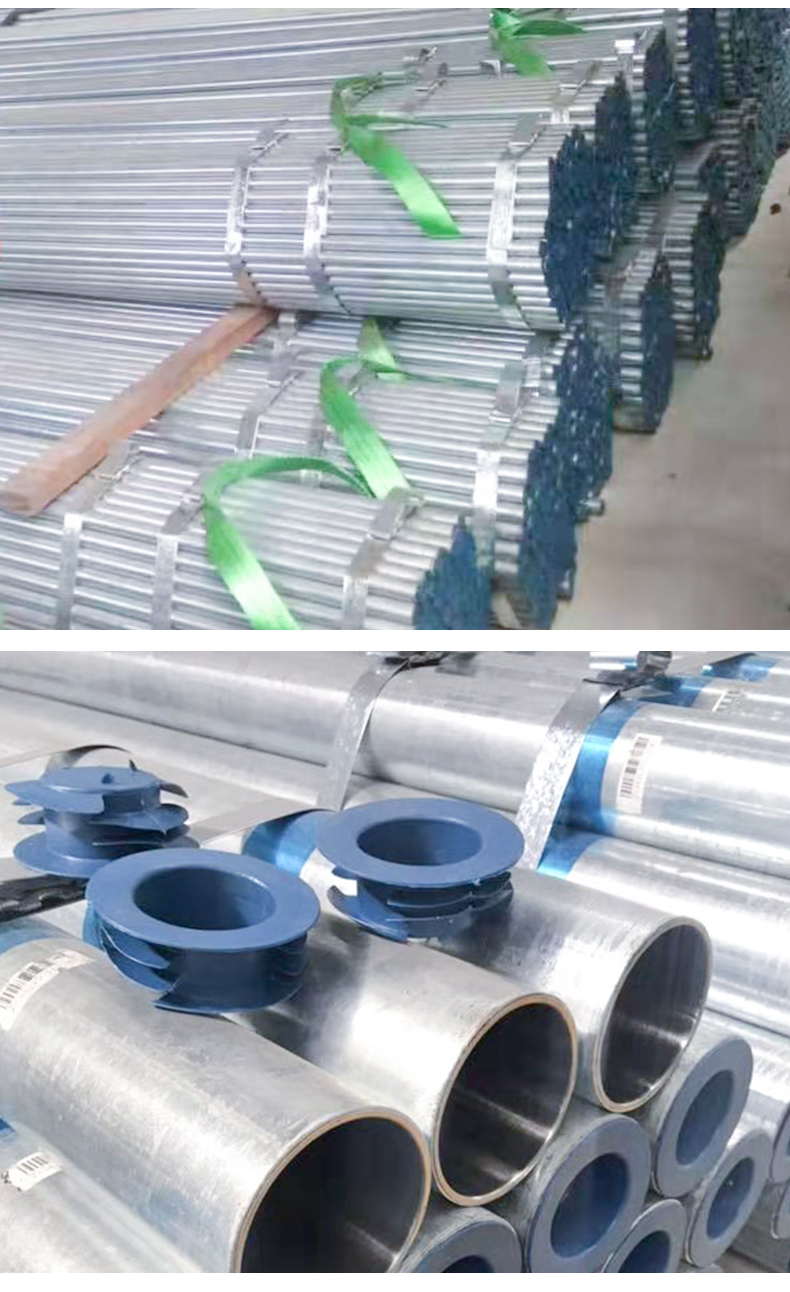 Inner lining stainless steel pipe 304 stainless steel thunderstorm bright inner and outer galvanized drainage pipe