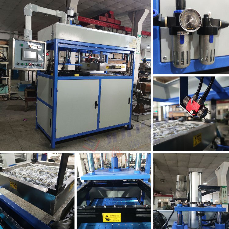 Semi automatic single head molding machine PET cosmetic tray sample vacuum molding and sample customization