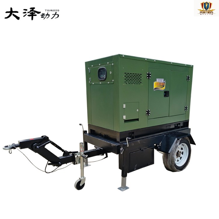 大泽动力120KW150千瓦静音柴油发电机组 低温高原适用 拖车式IP防护
