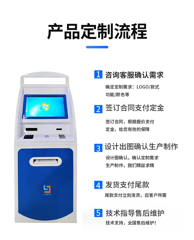 Self service inquiry terminal, transfer and card issuance all-in-one machine, mobile three-dimensional touch device, bank hall intelligent inquiry