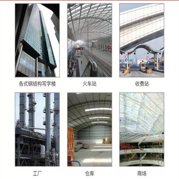 Indoor expandable steel structure fireproof coating with white color, thermal insulation, and flame retardancy, with a wide range of applications