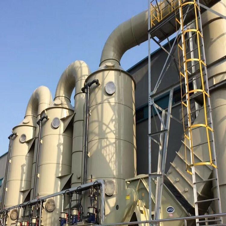 Spray booth exhaust gas treatment equipment PP spray tower smoke exhaust gas treatment creates clean and environmentally friendly environment