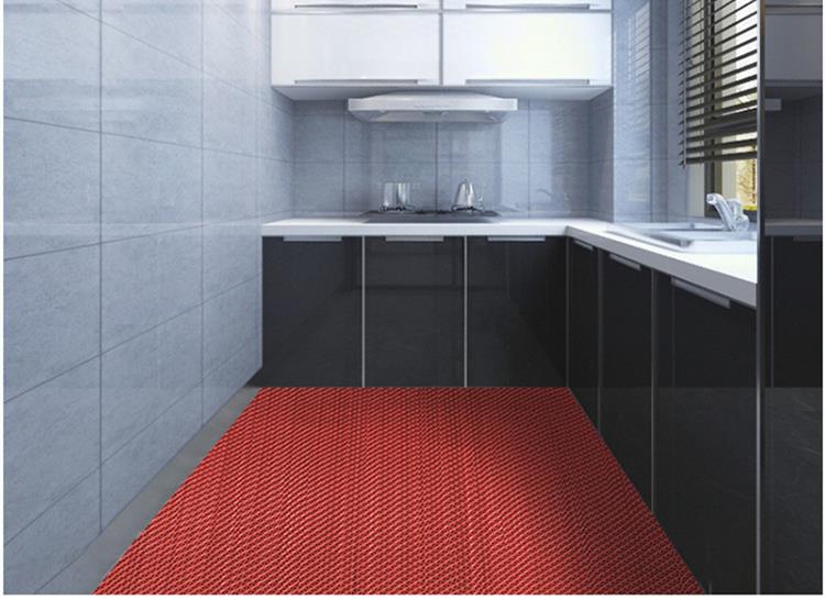 Whole roll anti slip mat, bathroom floor mat, balcony, kitchen floor mat, plastic household hollowed out carpet