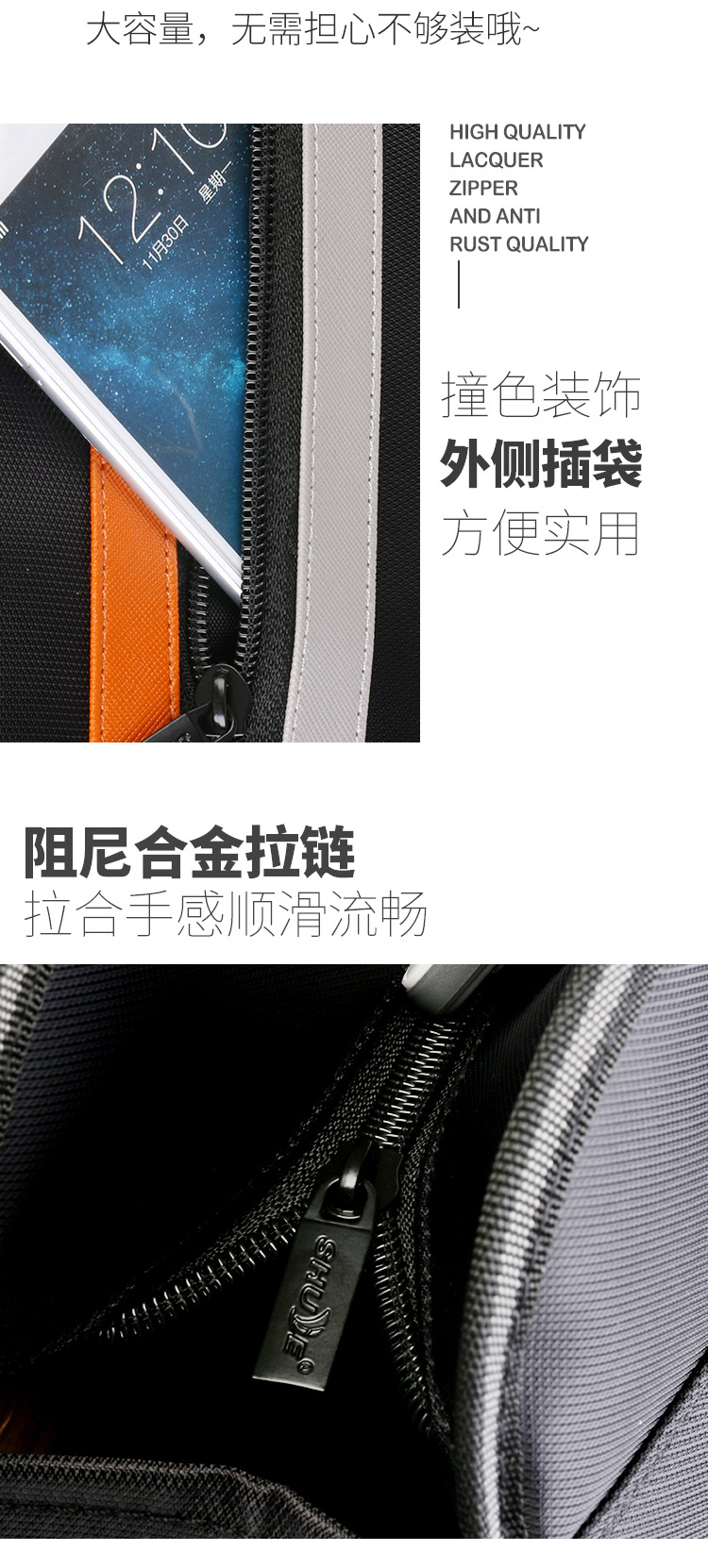 A4 hand-held document bag Business meeting Briefcase Data bag Business briefcase Office waterproof