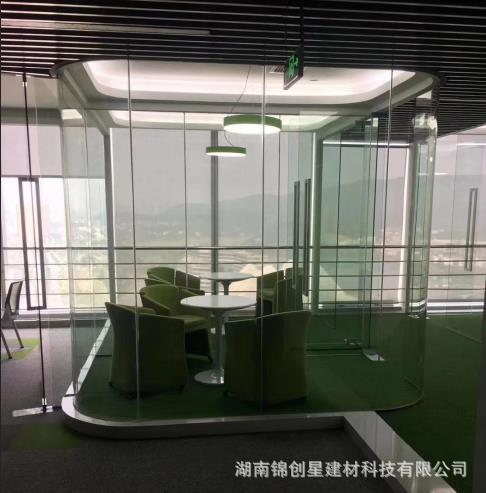 Office glass partition wall, double glass louver partition, hotel office glass partition, fireproof partition