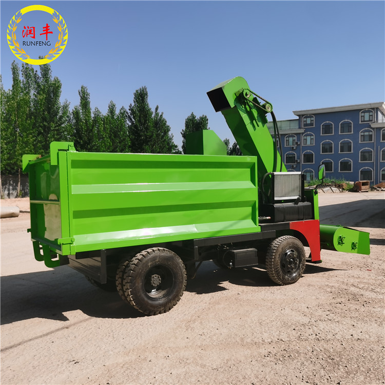 Four wheel drive manure removal truck for 10000 cattle farms, cow manure shovel manure removal truck for breeding farms, cow manure cleaning truck