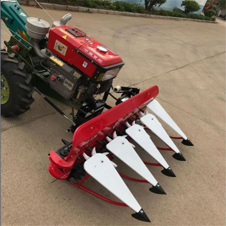 Handheld Small Wheat Harvester Wheat Grass Windrower Integrated Diesel Harvester