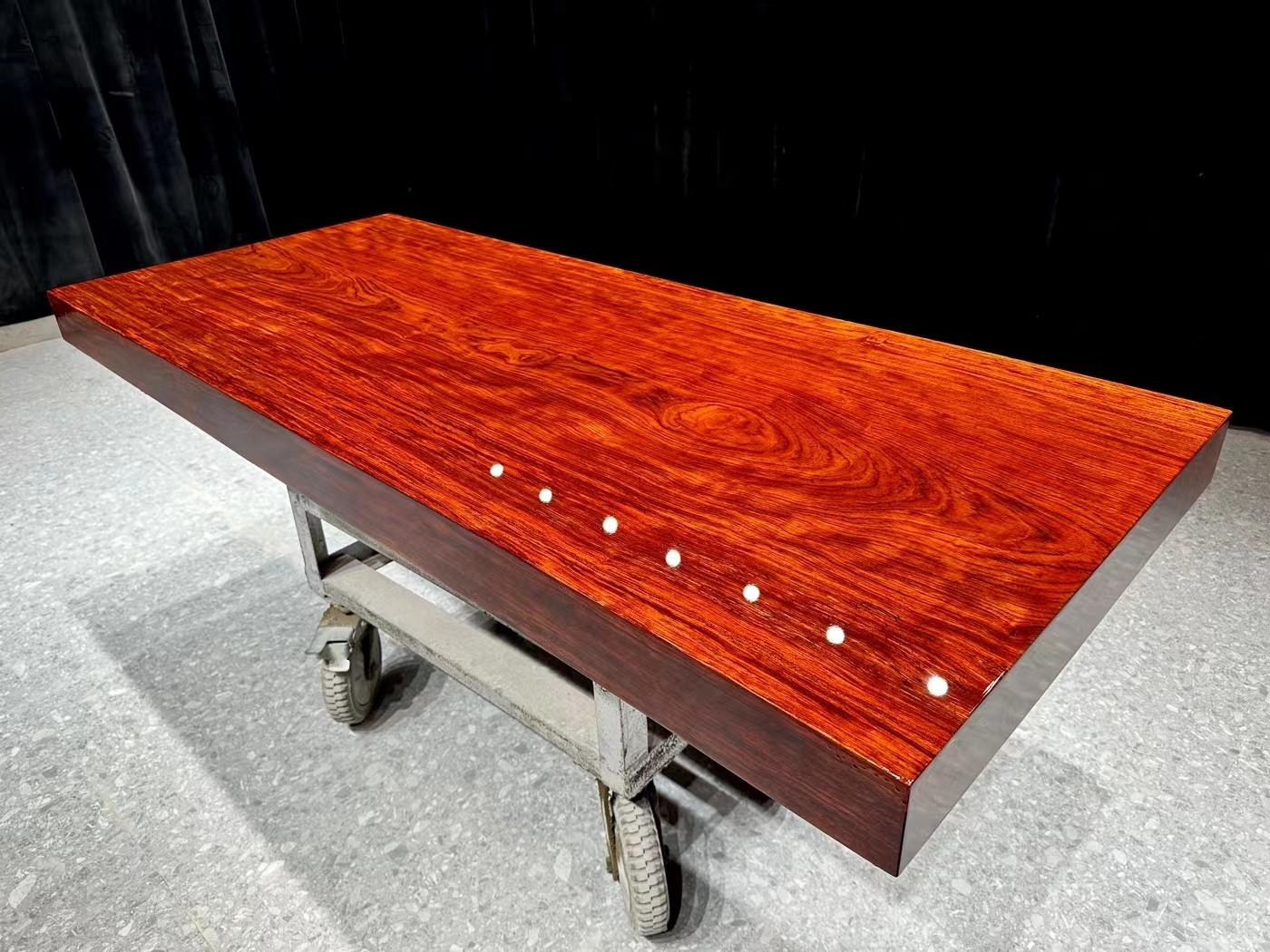 Yuanmufang Ba Hua Solid Wood Large Plate Tea Table, Book Table, Conference Table, Brazilian Pear Tea Plate, 180 * 75 * 10 cm