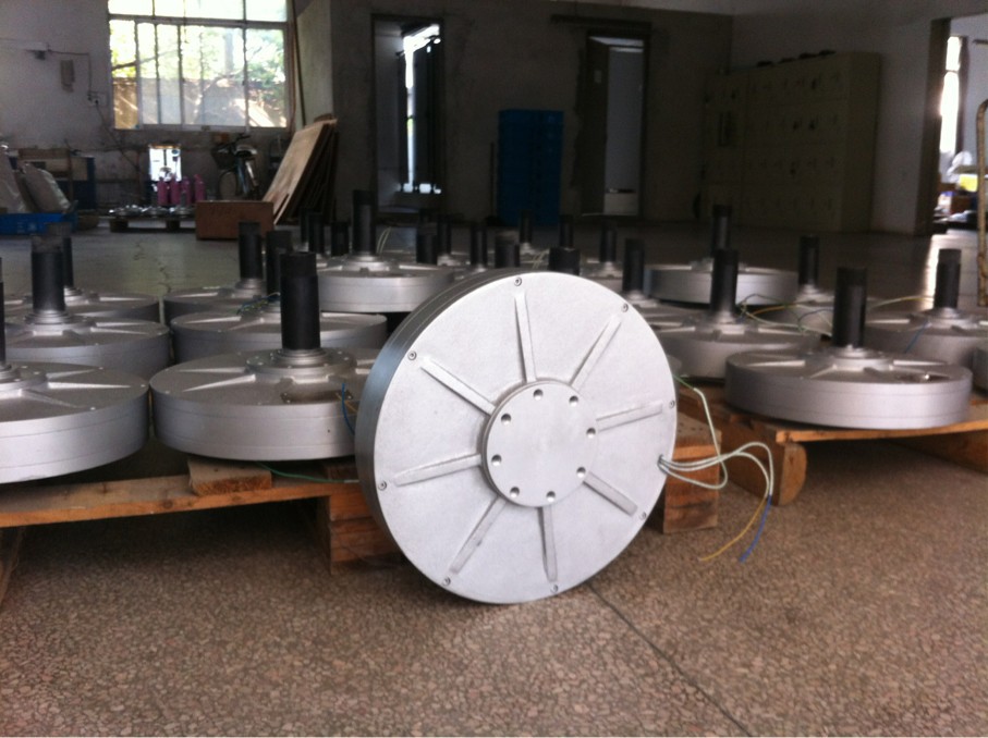 10kW Full Power Disk Type Coreless, Silent, Brushless, Hydraulic, Wind, Three Phase AC Maglev Permanent Magnet Generator
