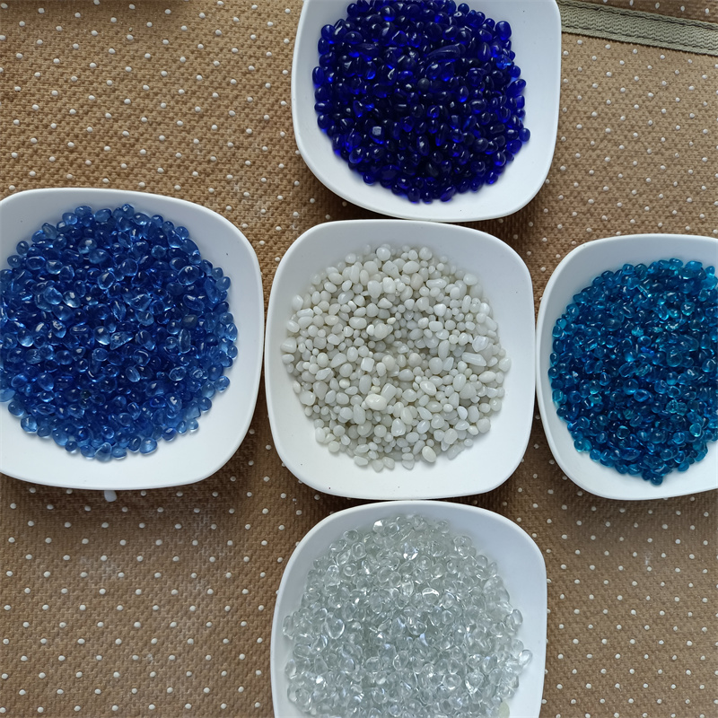 Handicrafts glass beads artificial stone garden landscape decoration Aquascaping colored glass sand Trinitite