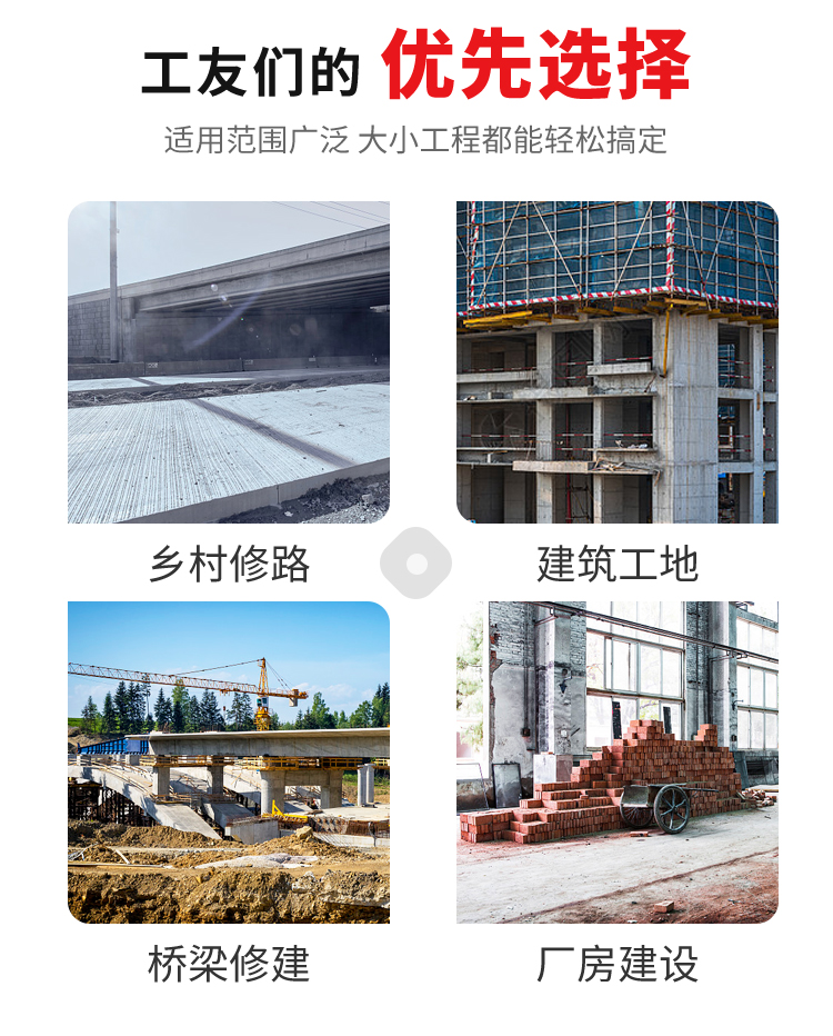 Disk facing pot loader, one-stop automatic concrete mixer, four-wheel drive, fast discharge