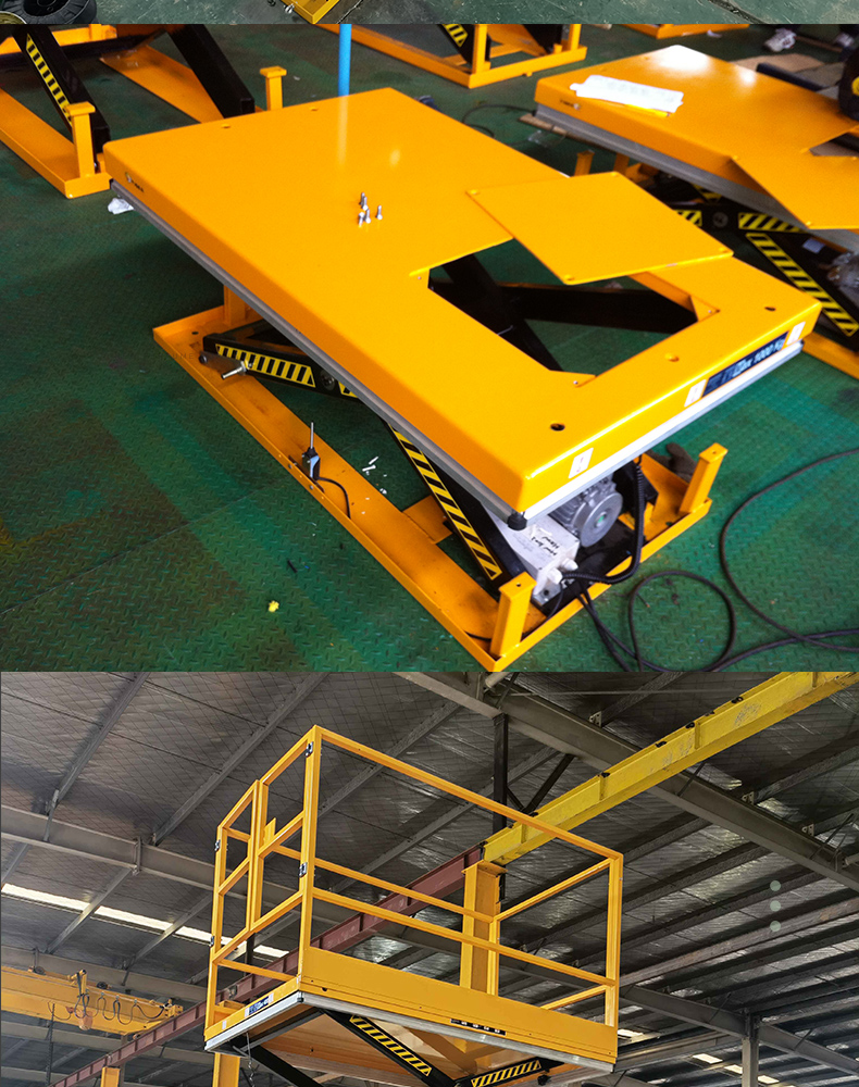 Support customized fixed elevator warehouse cargo lifting platform electric hydraulic lifting machine