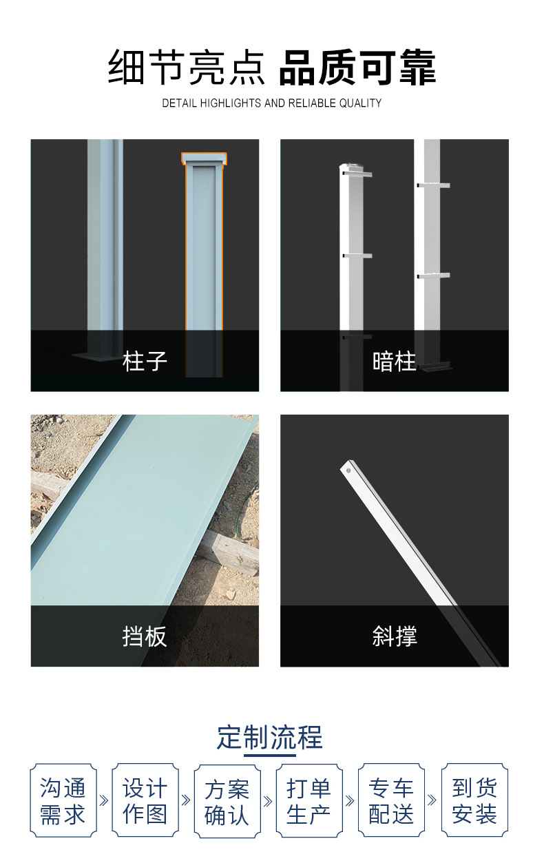 Hengding movable prefabricated enclosure for municipal engineering road isolation is sturdy and durable, and can be customized