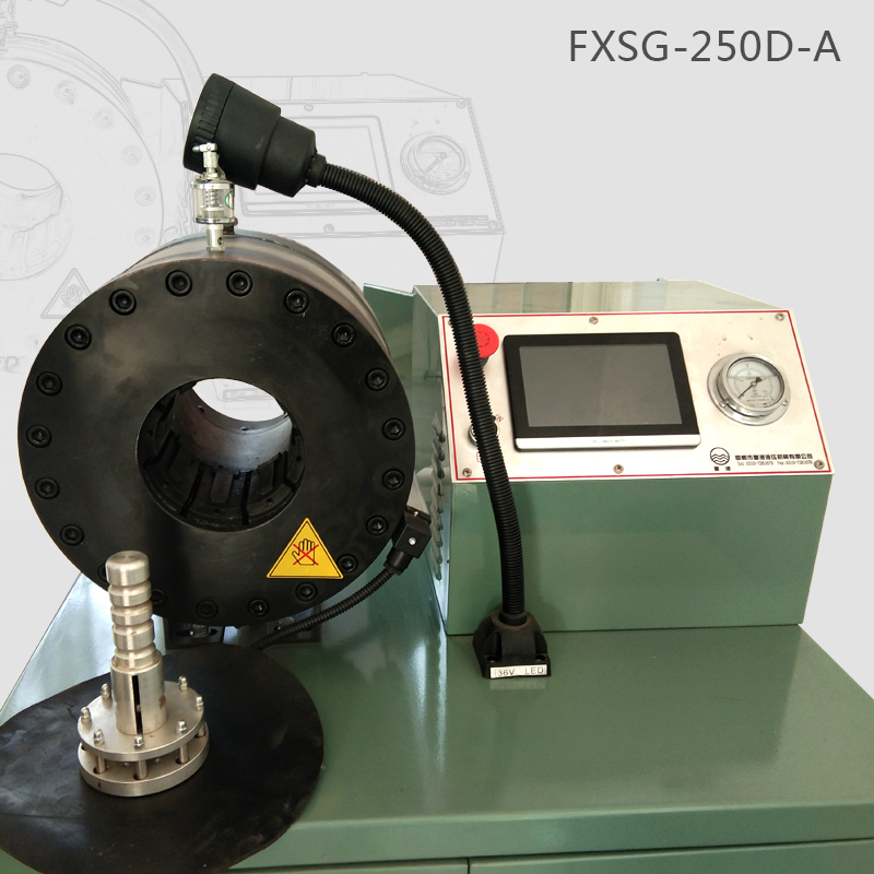 Full-automatic CNC pipe shrinking machine FXSG-250D-A touch screen for hydraulic customization processing