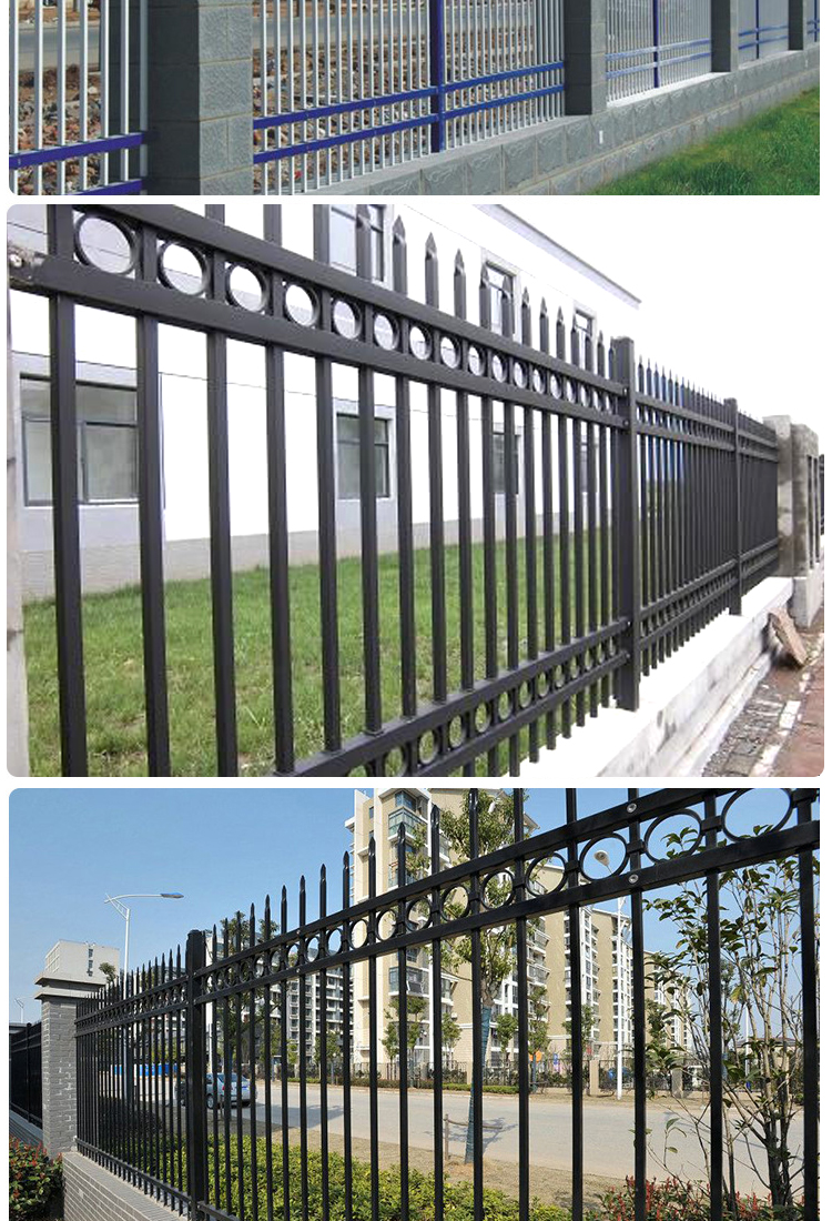 Saiyi Customized Wall Railing School Factory Park 1.8m Anti Climbing Zinc Steel Railing