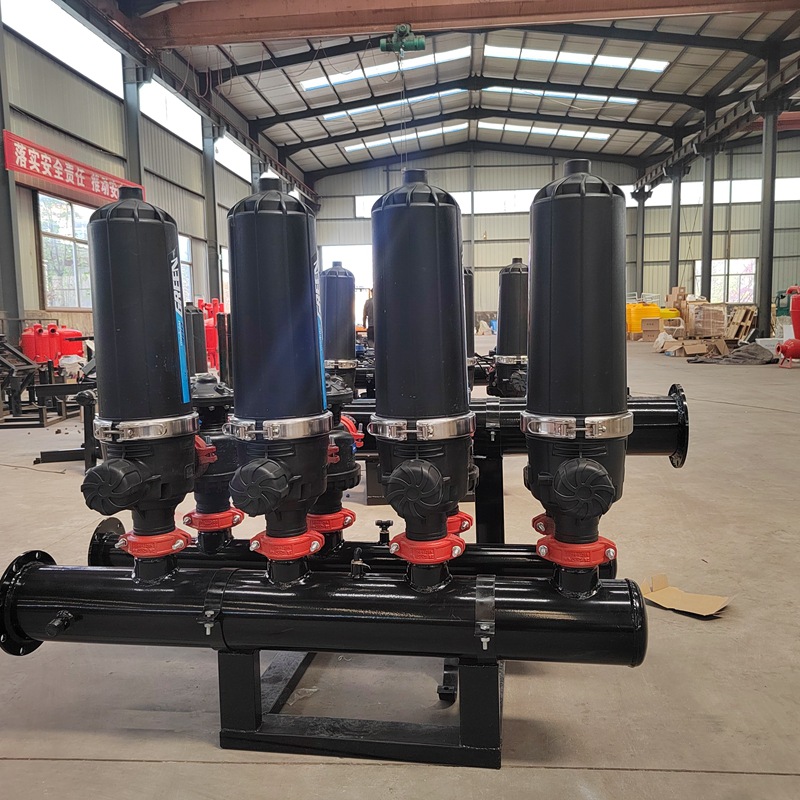 Laminated filter fully automatic backwash net type with centrifugal greenhouse drip irrigation sprinkler installation for agricultural irrigation of sand and gravel