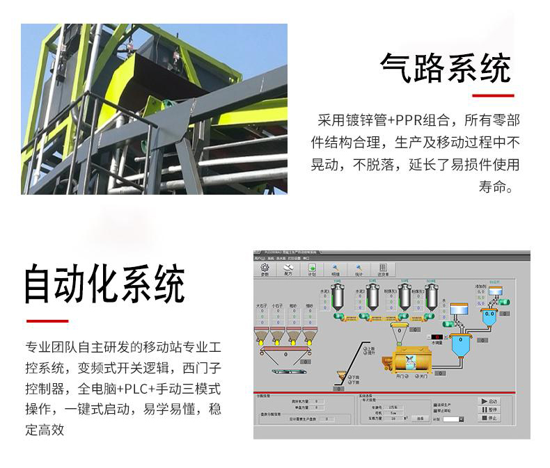 YM type foundation free concrete mixing plant JS forced dual horizontal shaft main machine site specific mixing equipment