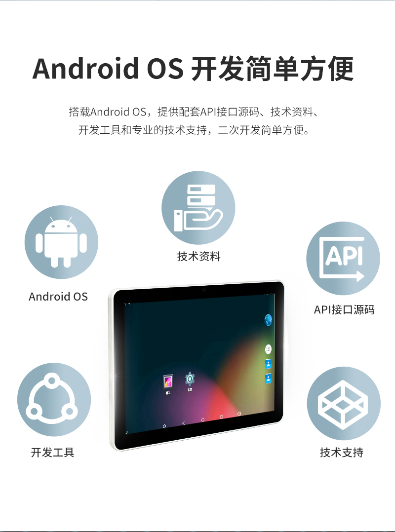 Qiyang 10.1-inch ordering RK3288 touch Android screen all-in-one machine ARM embedded industry tablet