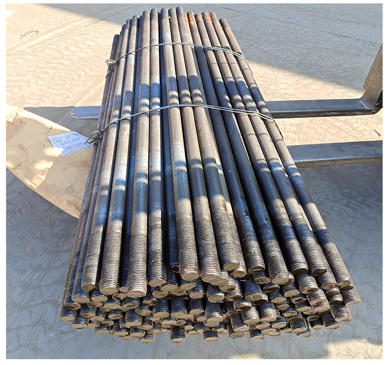 Armored inscription longitudinal anti falling beam pull rod anti-corrosion box beam buffer device anchor rod bridge road construction seismic double head