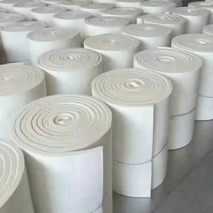 High aluminum silicate aluminum fiber felt step by step, aluminum foil needle punched blanket, fireproof insulation blanket, glass fiber