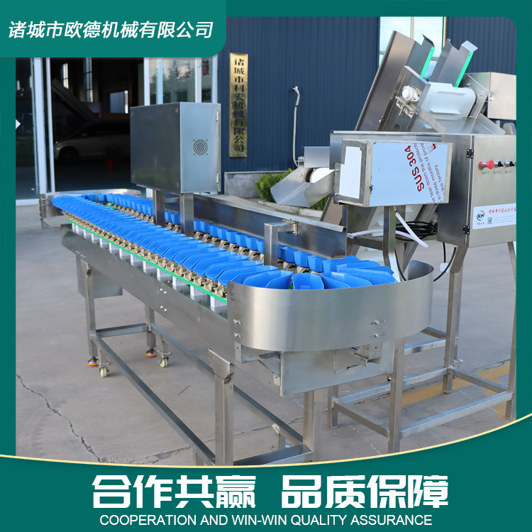 Material box sorting machine, fully automatic aquatic product grading machine, sea cucumber and chicken feet weighing and sorting equipment