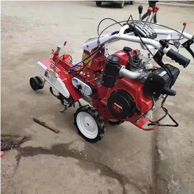 Diesel furrow cultivator, greenhouse strawberry ridger, large-scale customization, multifunctional operation