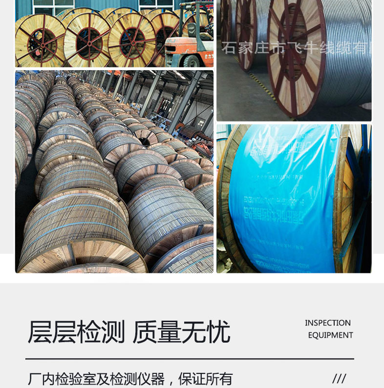 Feiniu Cable Aluminum Clad Steel Strand JLB-300 35A 40A Lightning Protection Grounding Wire Cable Manufacturer Production and Sales