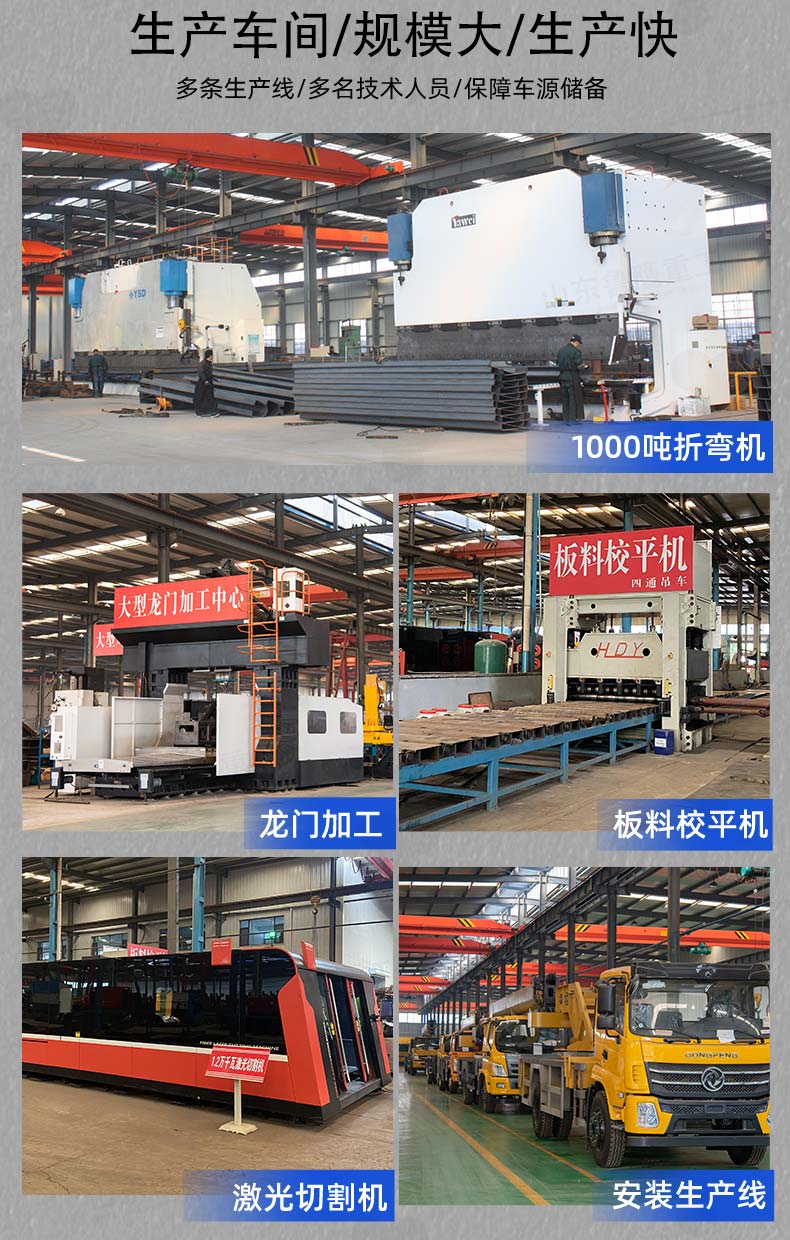 Dongfeng 16 ton truck crane, with a large span of double legs, can come to the factory for inspection