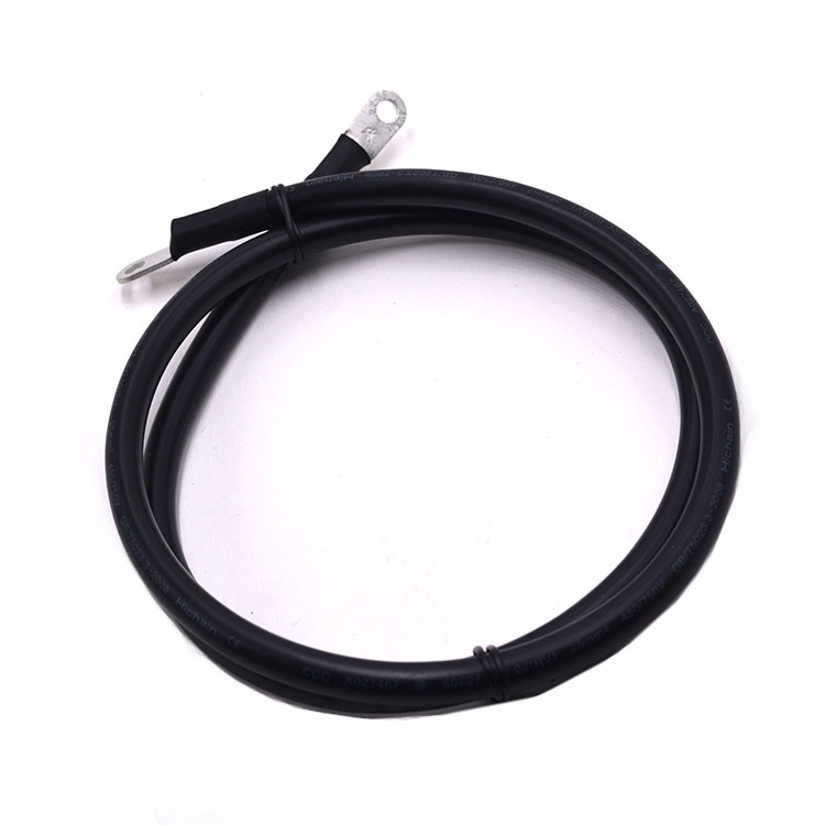 New energy photovoltaic wire harness EV25mm2 circular cold pressed terminal wire harness 22-6S wire harness processing