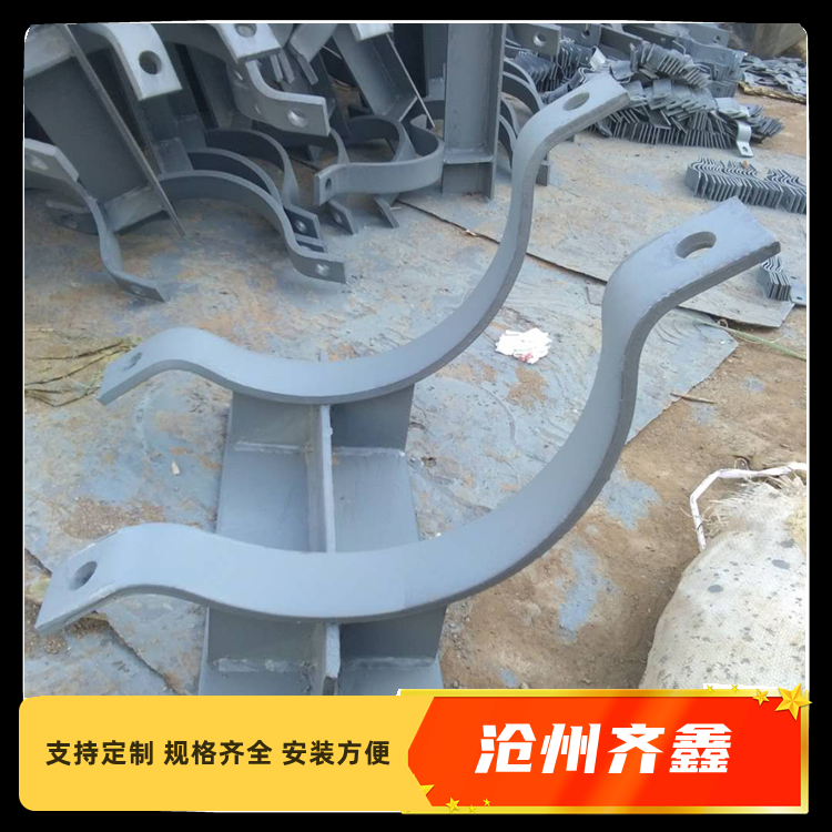 Pipeline fixing bracket, double bolt hoop, chemical pipeline support and hanger, pipe gallery finished support and hanger customization