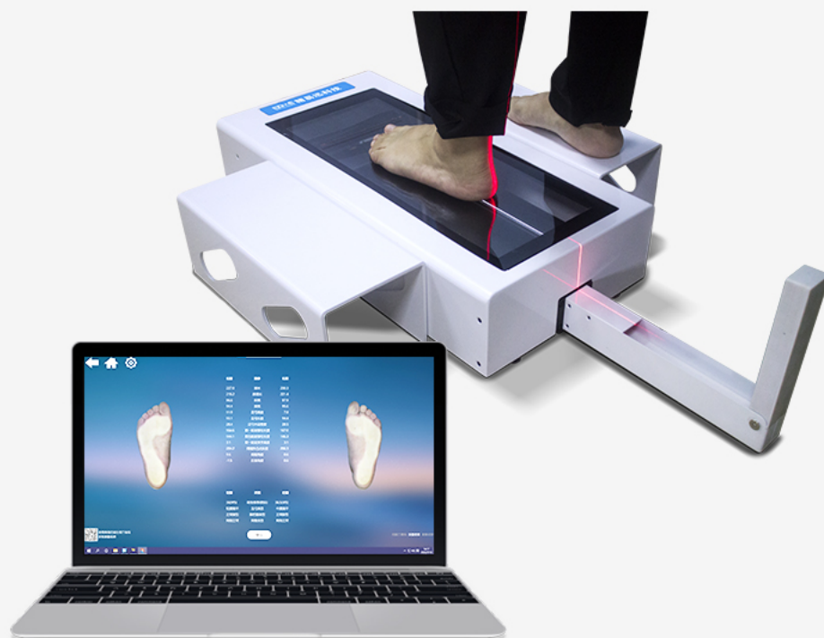 The application of foot 3D scanner in foot print scanning and correction insole customization deposit