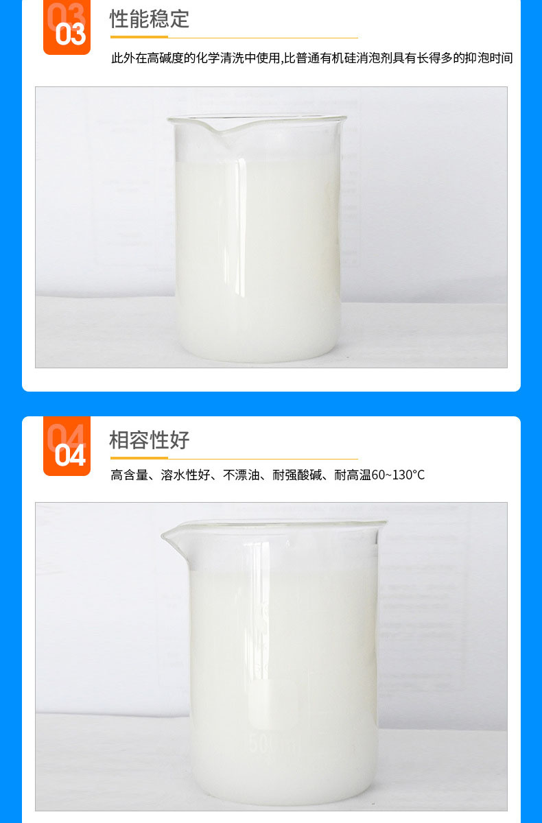 Industry defoamer cleaning wastewater treatment Organic silicon defoamer defoamer defoamer defoamer water