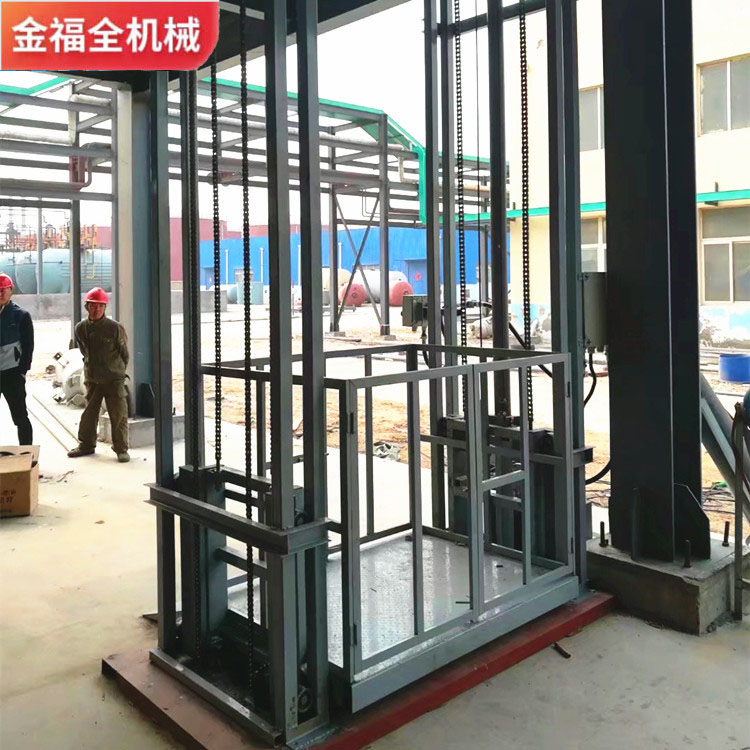 Guide rail type cargo elevator hydraulic elevator electric lifting platform hydraulic accessories