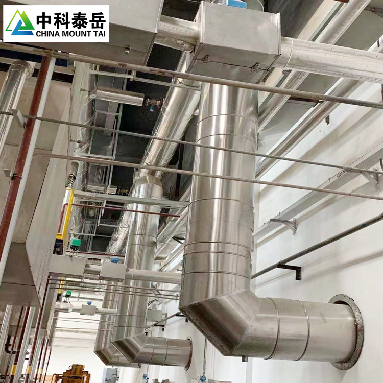 The stainless steel chimney of the smoke exhaust pipe of the direct fired Lithium bromide unit is light in weight and easy to install