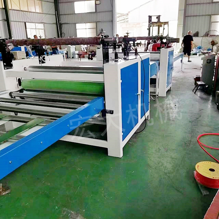 Technical guidance video of cold glue Hot-melt adhesive film veneer machine for veneer veneer