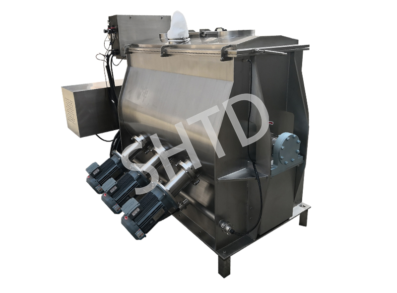 Additives Solid beverage Spice powder dry mixer Single shaft paddle mixer Granular nut mixer