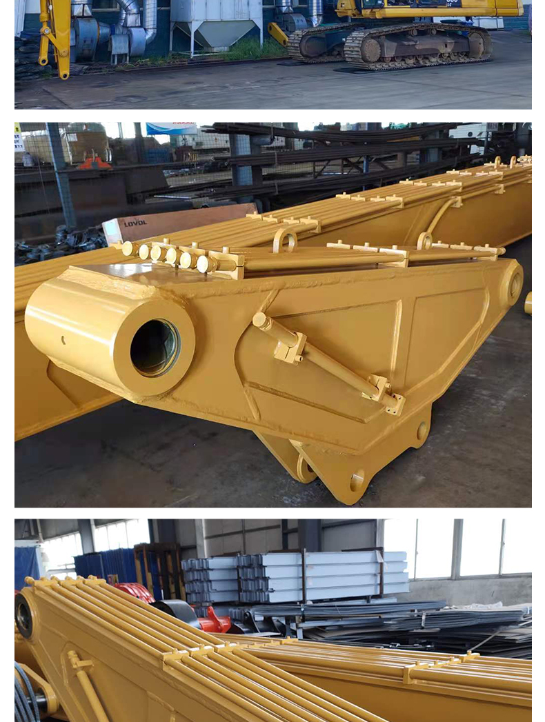 Hook machine three section demolition arm excavator with extended arm demolition arm modification factory