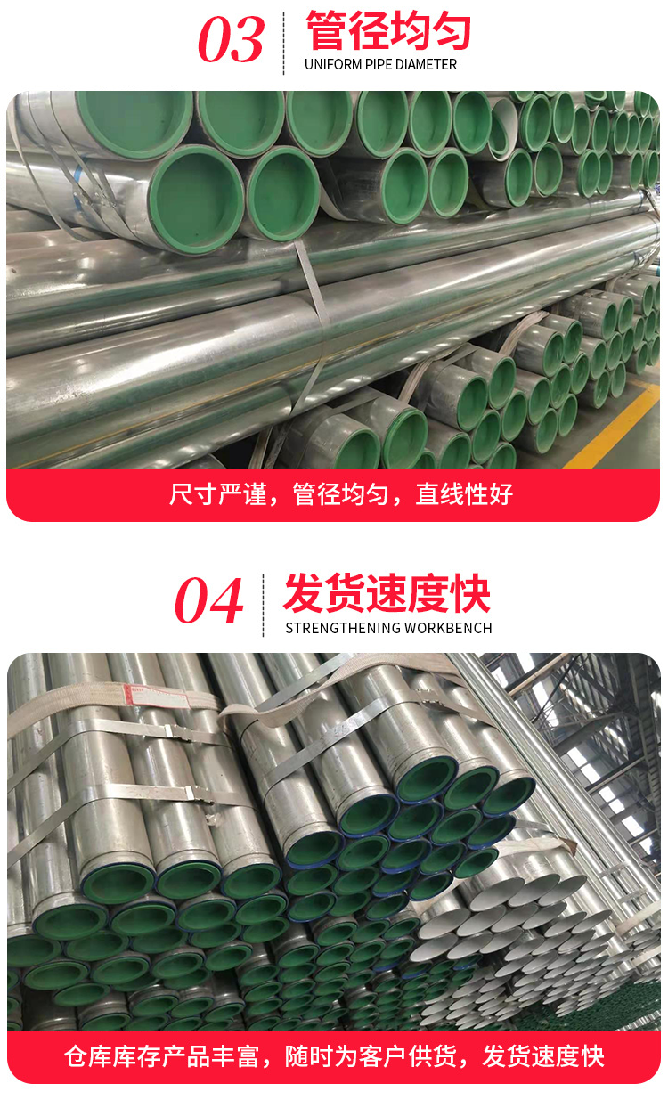 Youfa Q235 lined plastic coated galvanized steel pipe manufacturer supplied cable conduit DN125 * 3.5