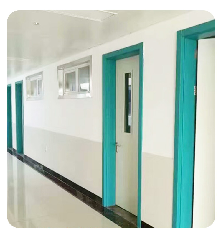 Wooden plastic doors are environmentally friendly, fireproof, antibacterial, medical, and environmentally friendly. Wooden doors are designed to prevent impact and are free to install in both single and double doors