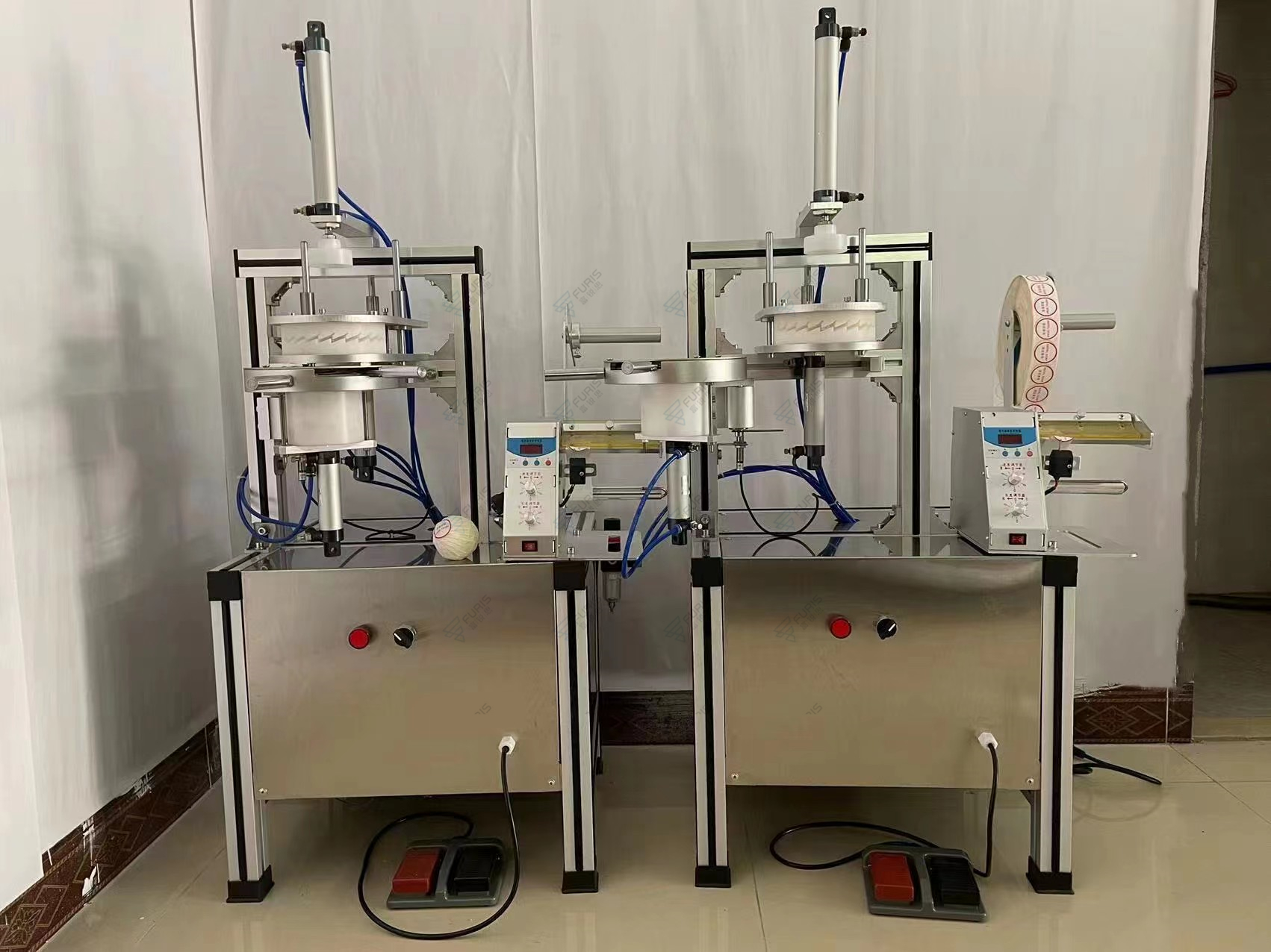 Semi automatic circular soap pleated packaging machine soap automatic packaging machine Furuisi