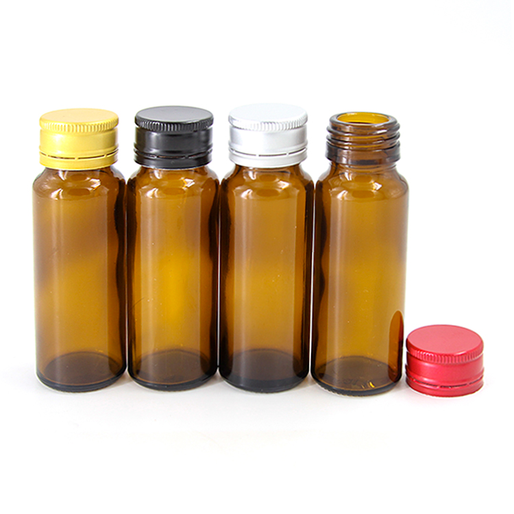 Customized 28 thread sealing for pharmaceutical sodium calcium glass syrup bottles with aluminum caps