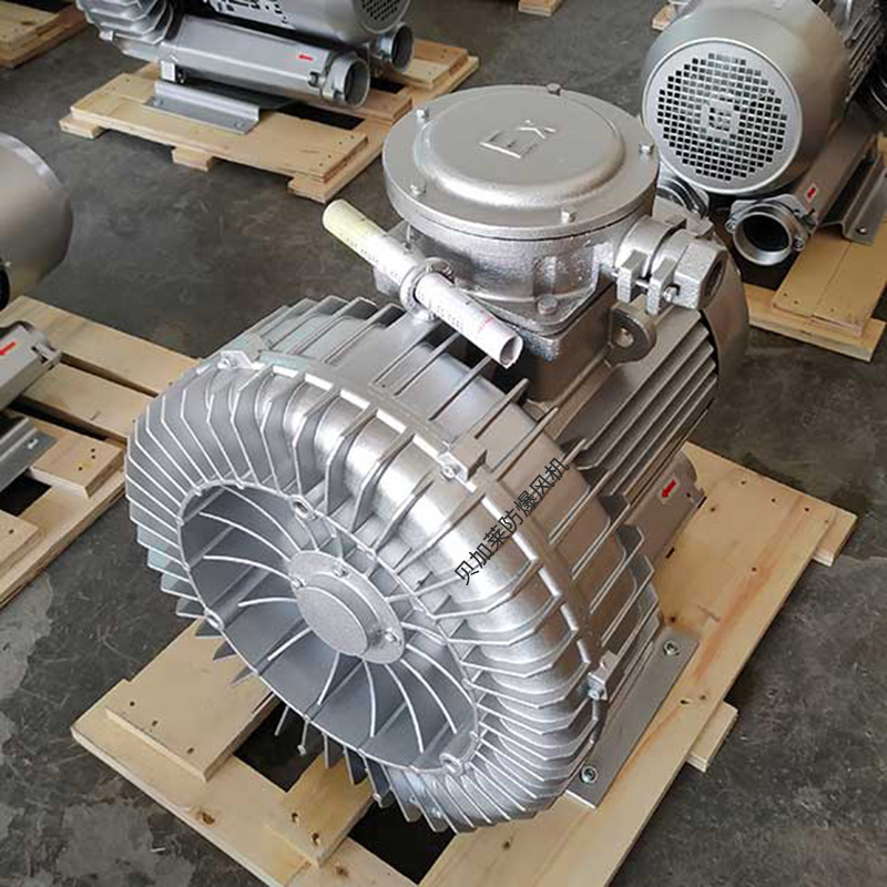 3KW Industrial High Pressure Fan Frequency Conversion Regulation Explosion proof Vortex Fan High Air Volume Low Noise High Pressure Fan